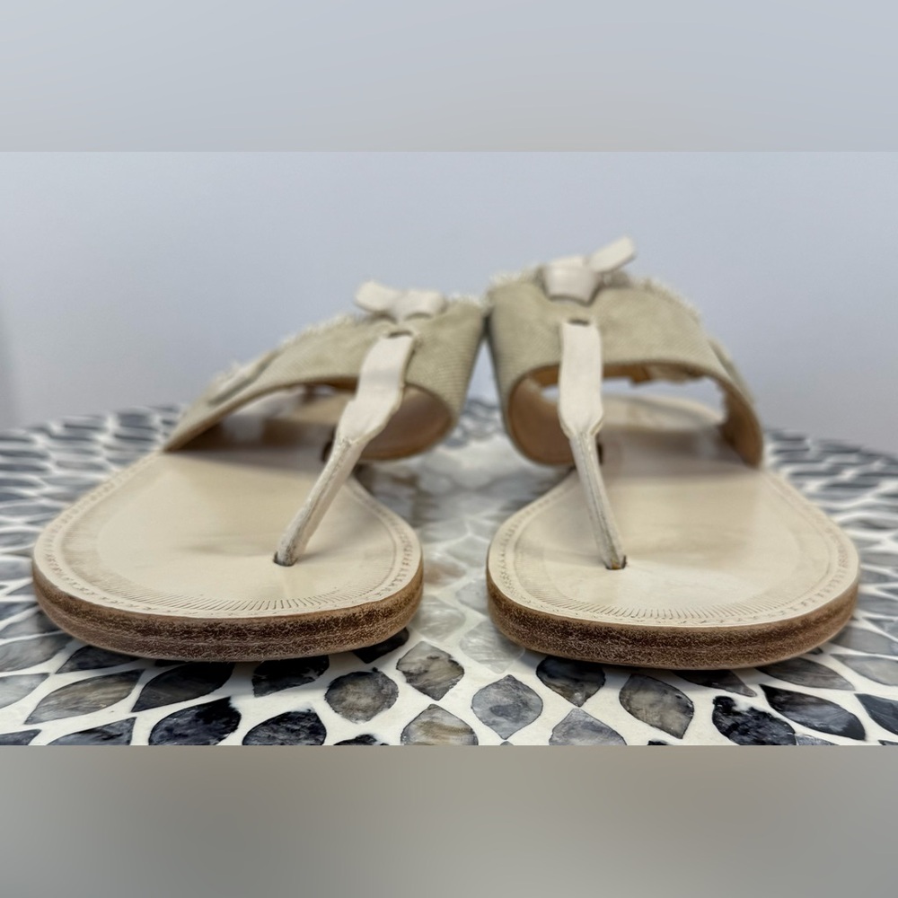 Rag & Bone Cream Sandals with T-Strap Design size 7.5 - Picture 11 of 13